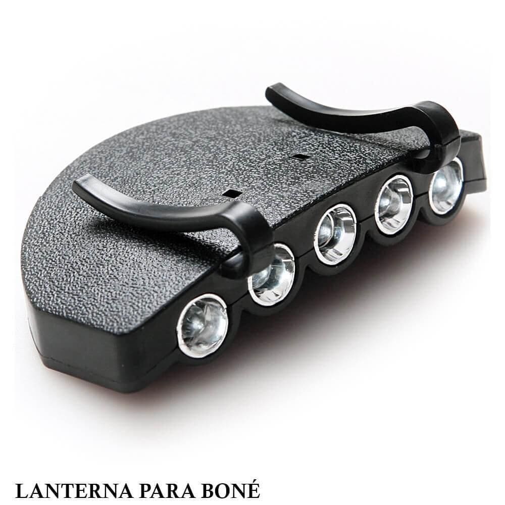 Lanterna Iluminacao Trilha Bone Led Farol De Cabeca Pesca Clip On