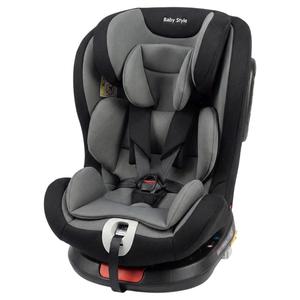 Cadeira Auto Bebê 0 A 36kg Isofix Rotação 360 Graus Cinza Cadeirinha Carro Giratória Grupos 0 1 2 3 Tecido Confortável