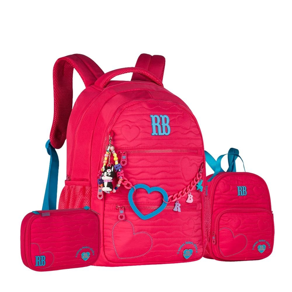 Mochila Costas Lancheira Térmica Rebecca Bonbon Estojo Box
