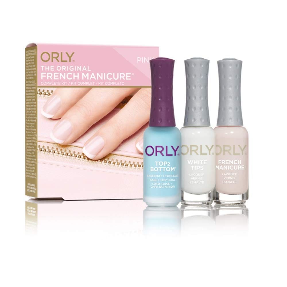 Kit de Esmalte para Uñas Orly Francesa Rosa con Inhibidores UV