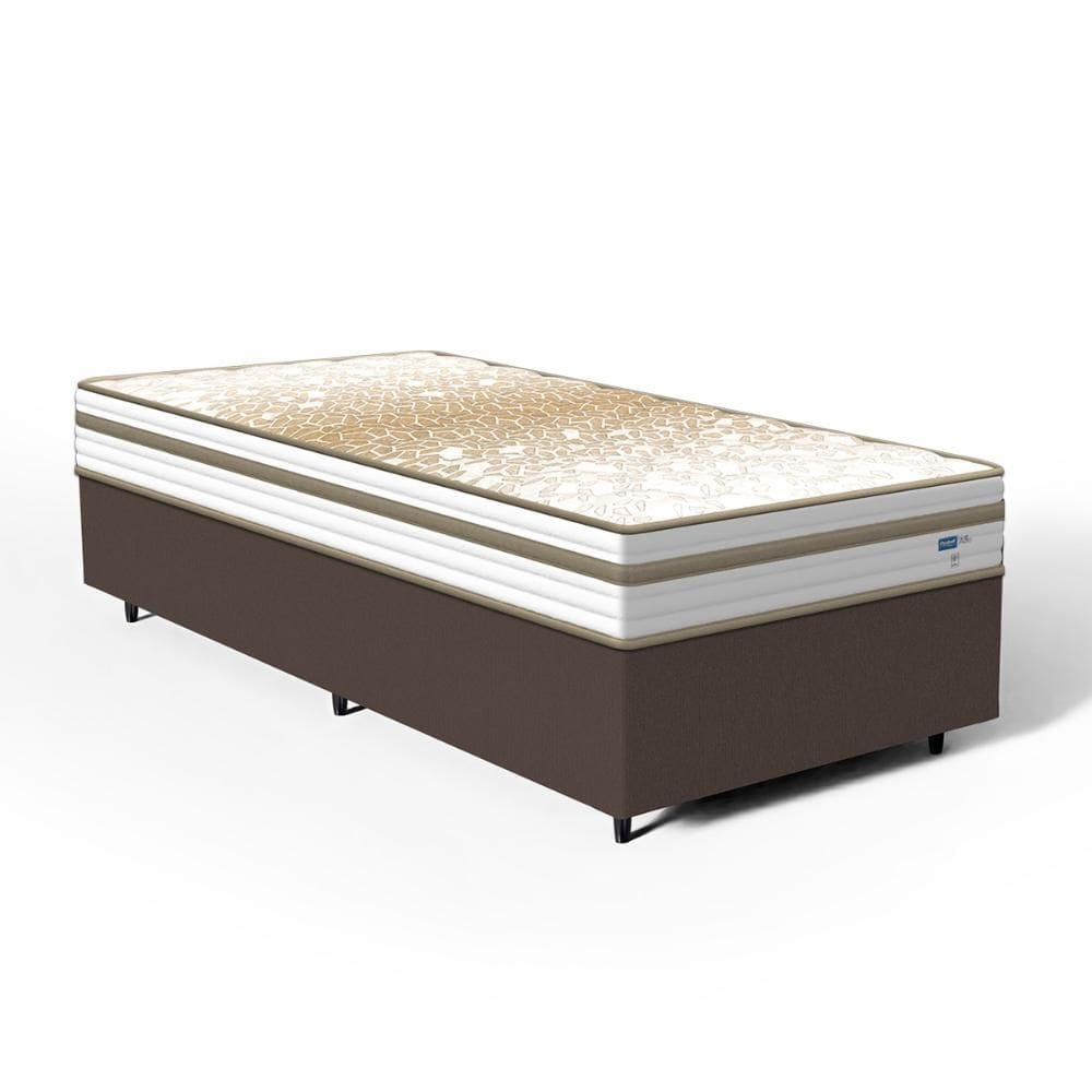 Cama Box com Colchão de Molas Ensacadas Double Face Pillow Euro Alfa Probel Solteiro 88cm