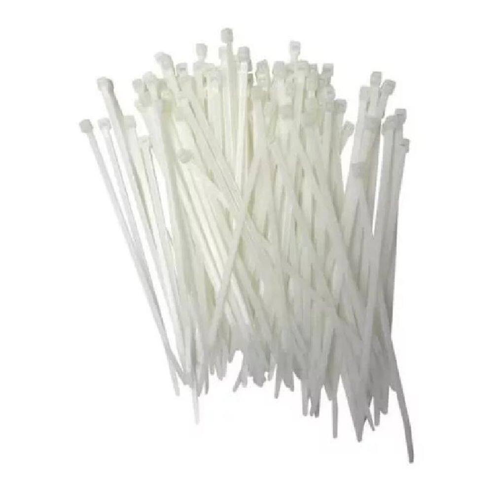 1000 Abraçadeira Starfer Nylon Branca 200X4,8Mm
