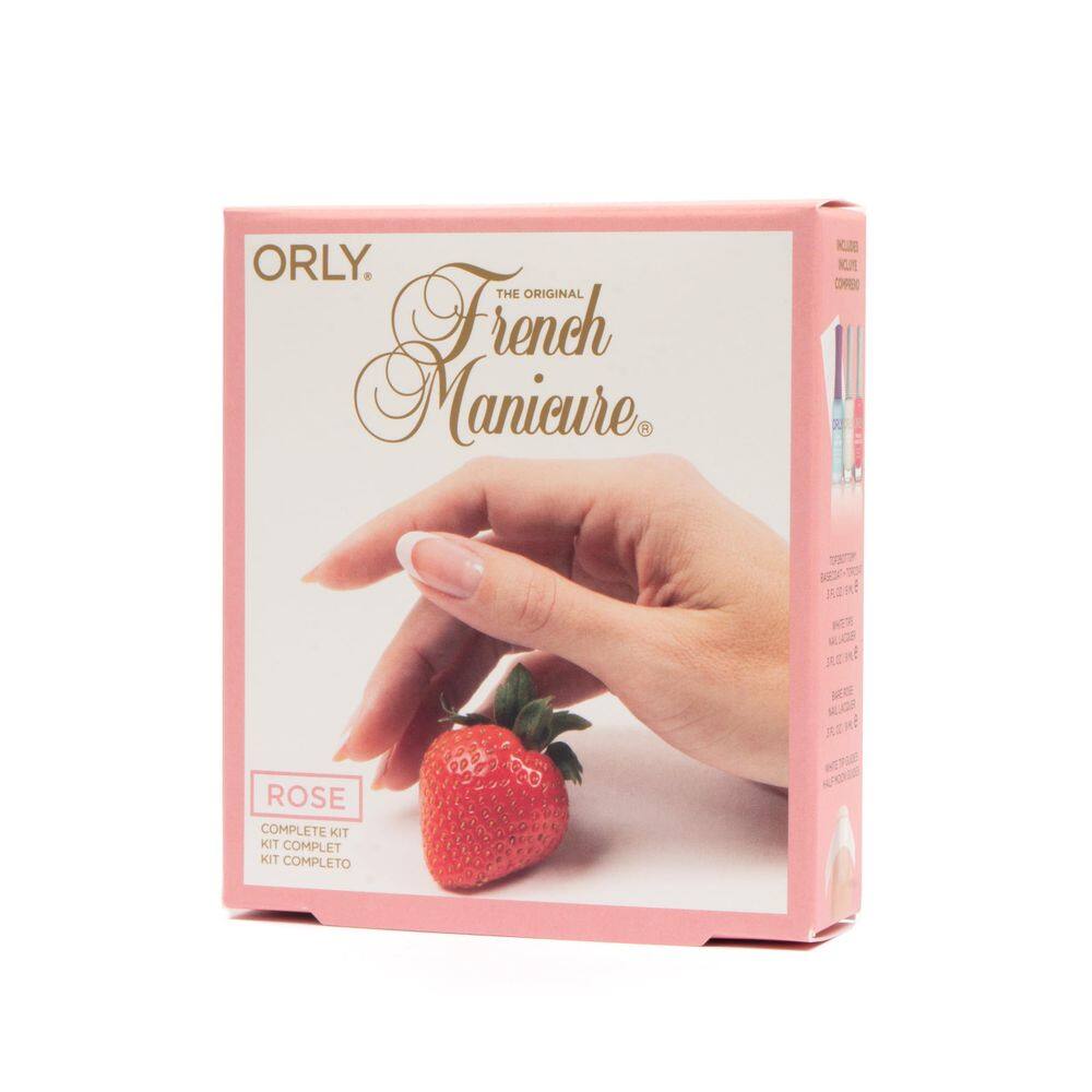 Kit de Esmalte de Uñas Orly Manicura Francesa Rosa Duradera