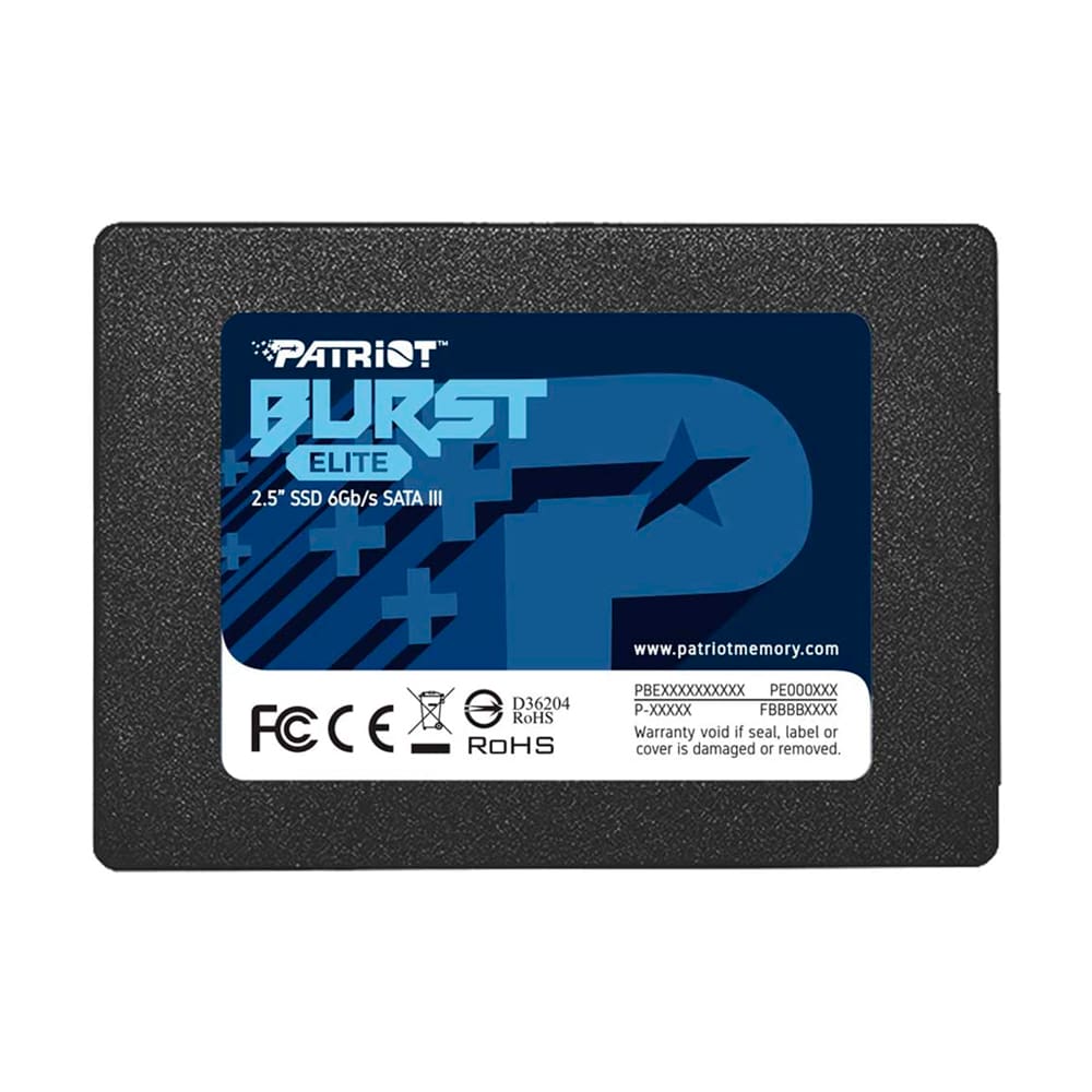 SSD Patriot Burst 480GB Sata III Leitura 450MB/s Gravação 350MB/s