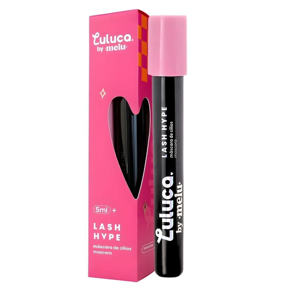 Máscara de Cílios Luluca By Melu Lash Hype Everblack Rr-E2002