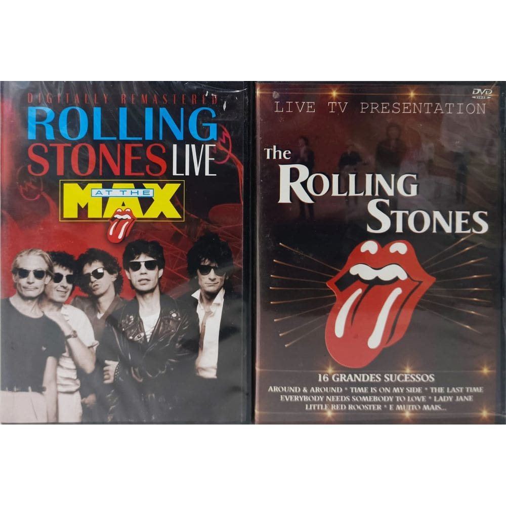 2 DVDS Rolling Stones -Live Tv Presentanes /Live At The Max