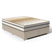 Cama Box com Colchão de Molas Ensacadas Double Face Pillow Euro Alfa Probel Queen 158cm