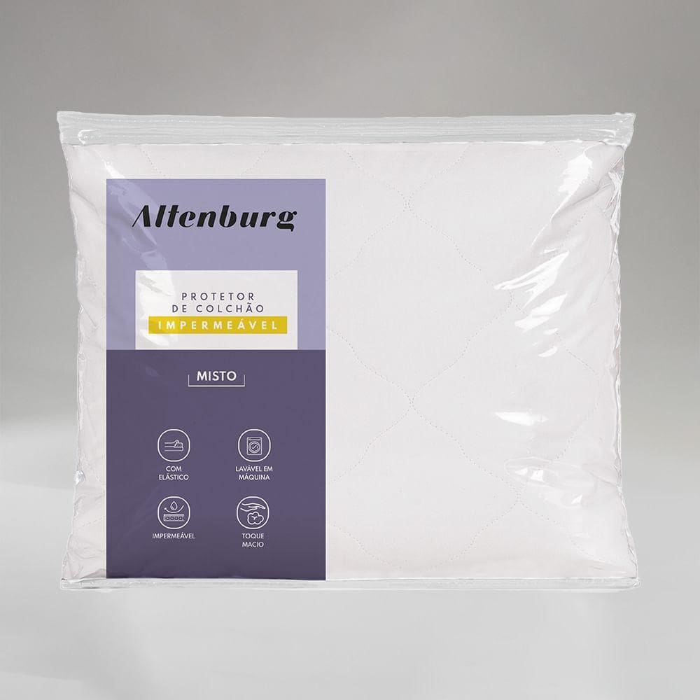 Protetor de Colchão Impermeável Solteiro King Altenburg Misto