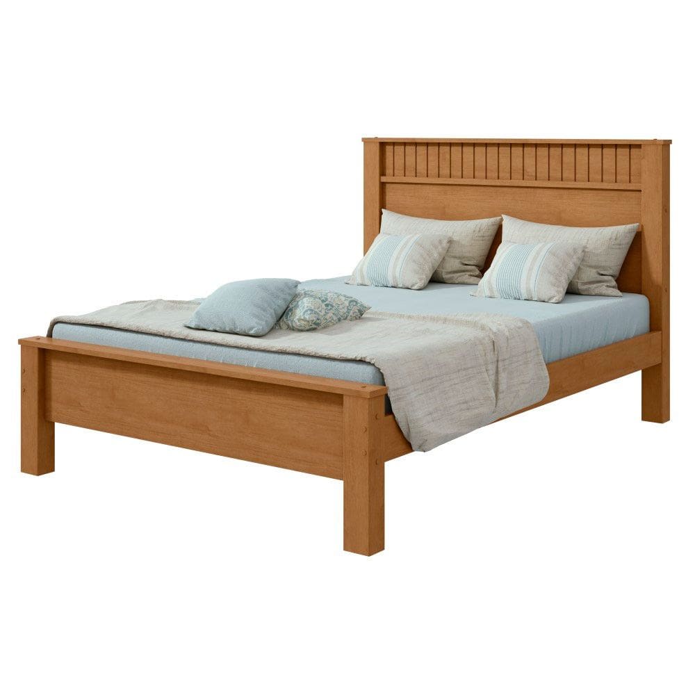 Cama Casal Convencional Estrutura MDF/MDP Athenas Moveis Lopas