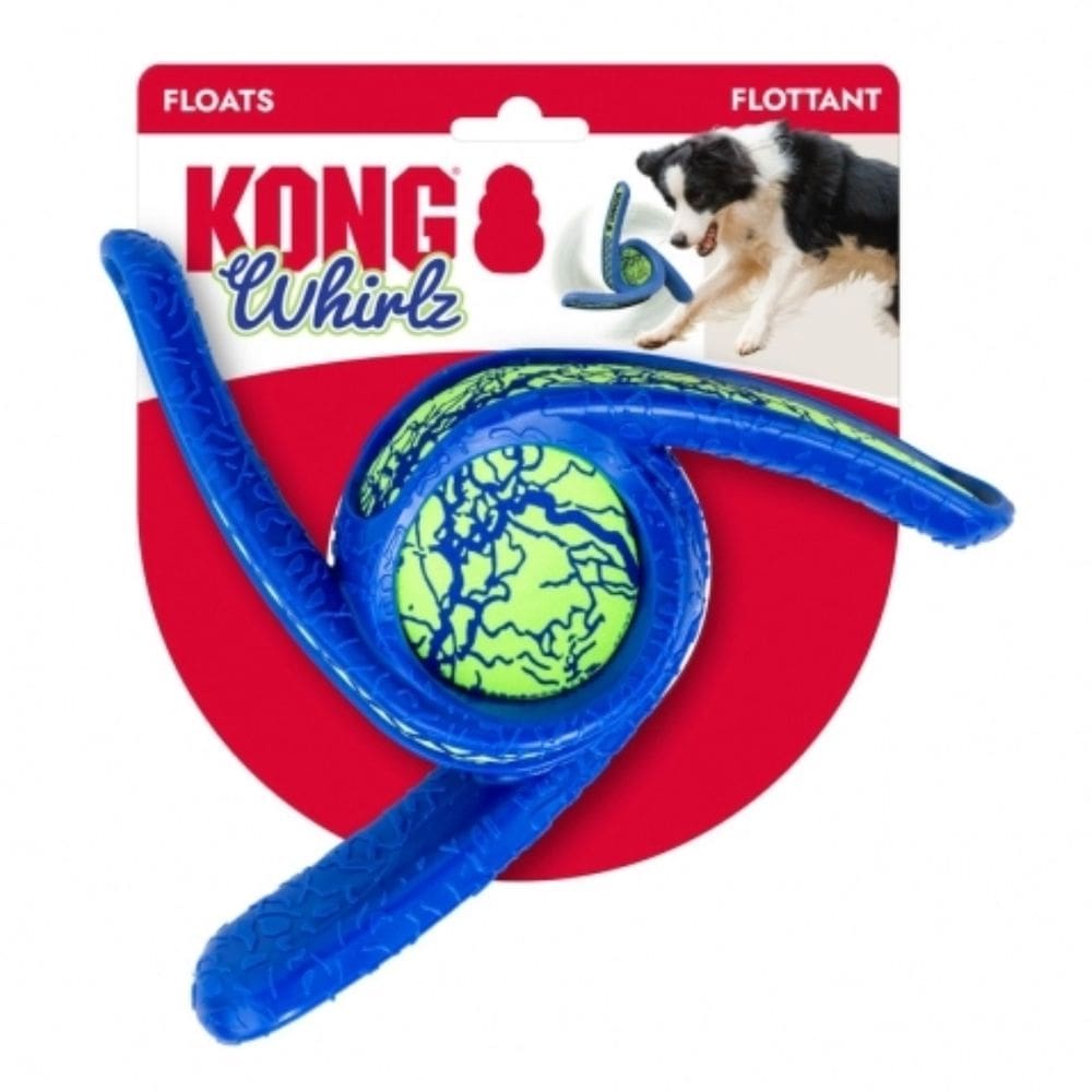 Kong Whirlz Throw Brinquedo de Arremessar Flutua na Água Para Cães - Md/lg