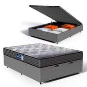 Cama Box Baú com Colchão de Espuma D60 Double Face Guarda Costas Comfort Force Probel Casal 138cm