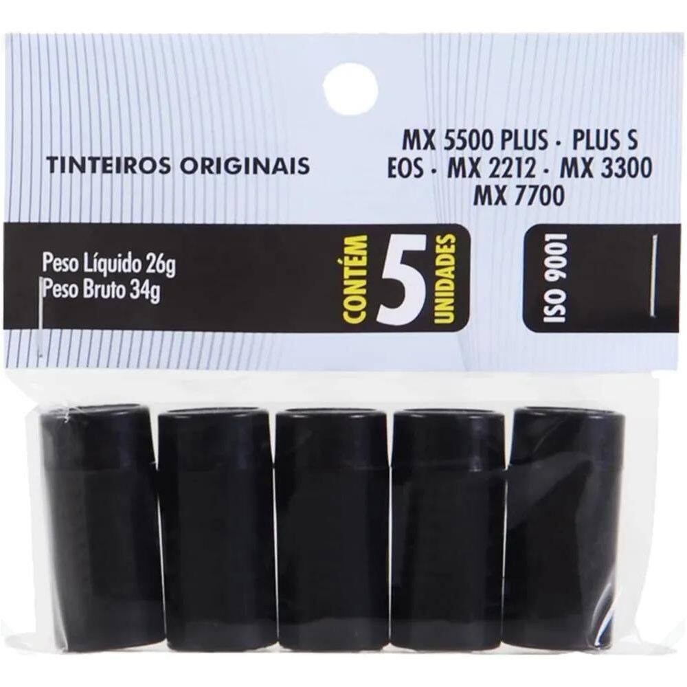 2X Tinteiro Fixxar  Etiquetadora Mx5500 Mx2212 5 Un