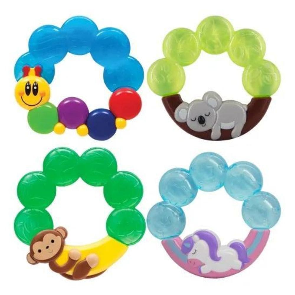 2X Mordedor Com Água Bebê Resfriável Gelado Buba Bebê