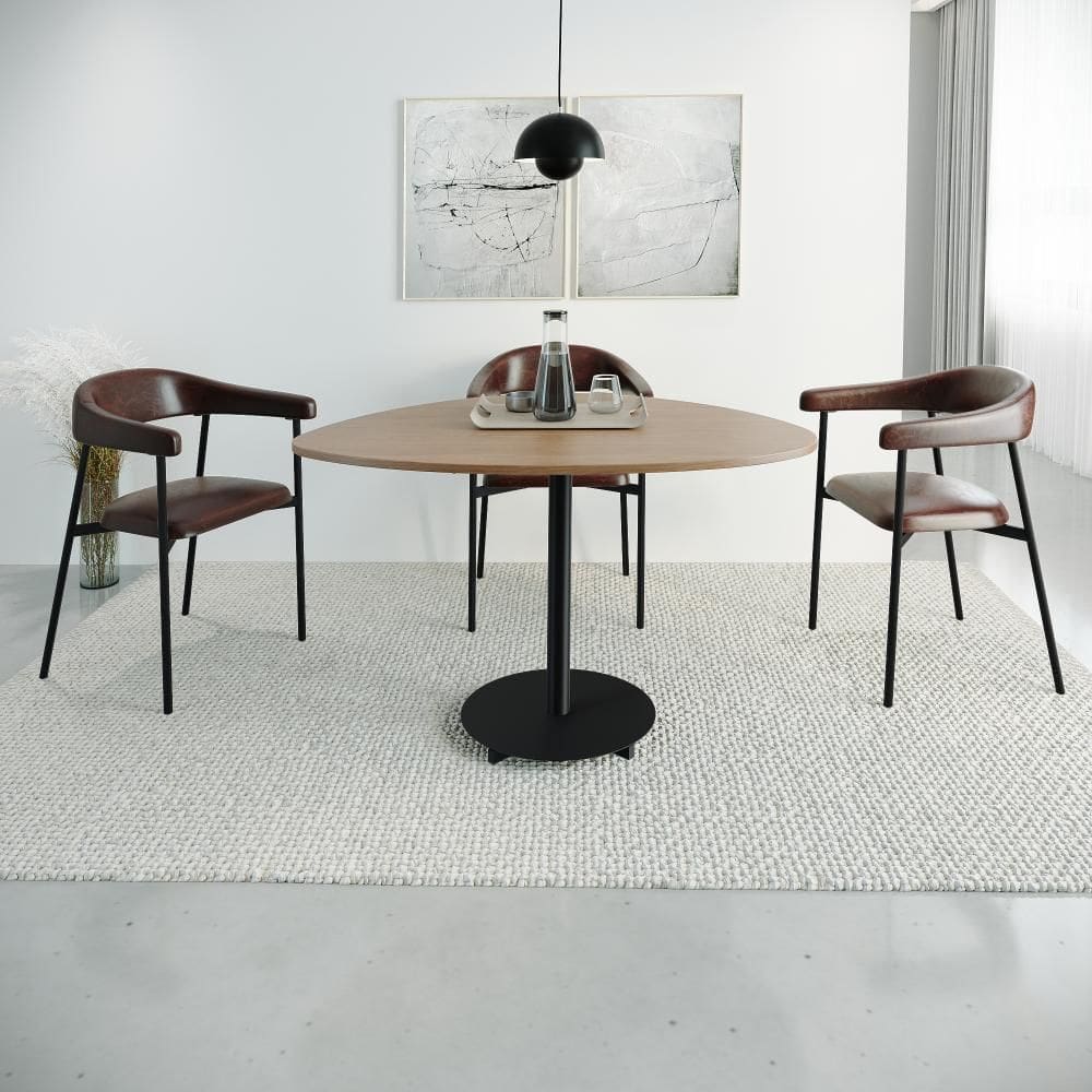 Cadeira de Jantar Joy Tecido Revest Sint Est.Preta