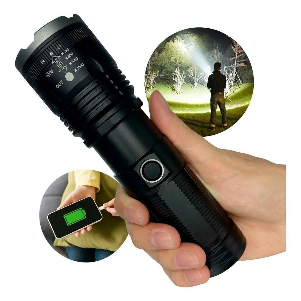 2X Lanterna Sabre De Luz Mais Forte Do Mundo Led Mili