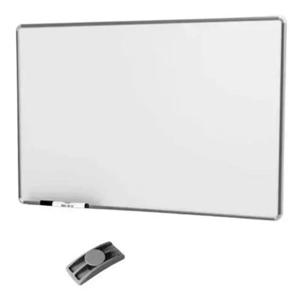2X Lousa Quadro Branco Alumínio 40X30 + Apagador +4 Canetas