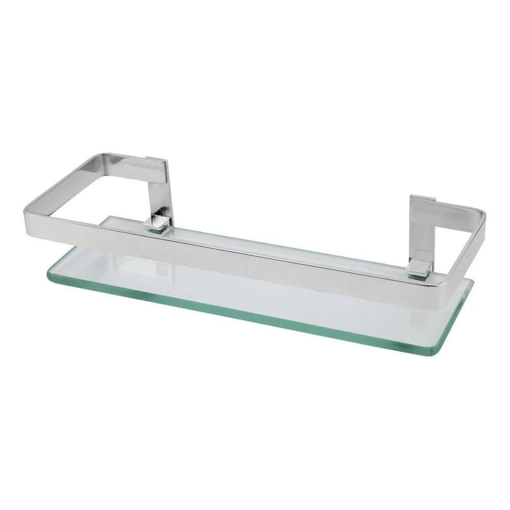 2X Porta Shampoo Reto De Vidro Quadrado