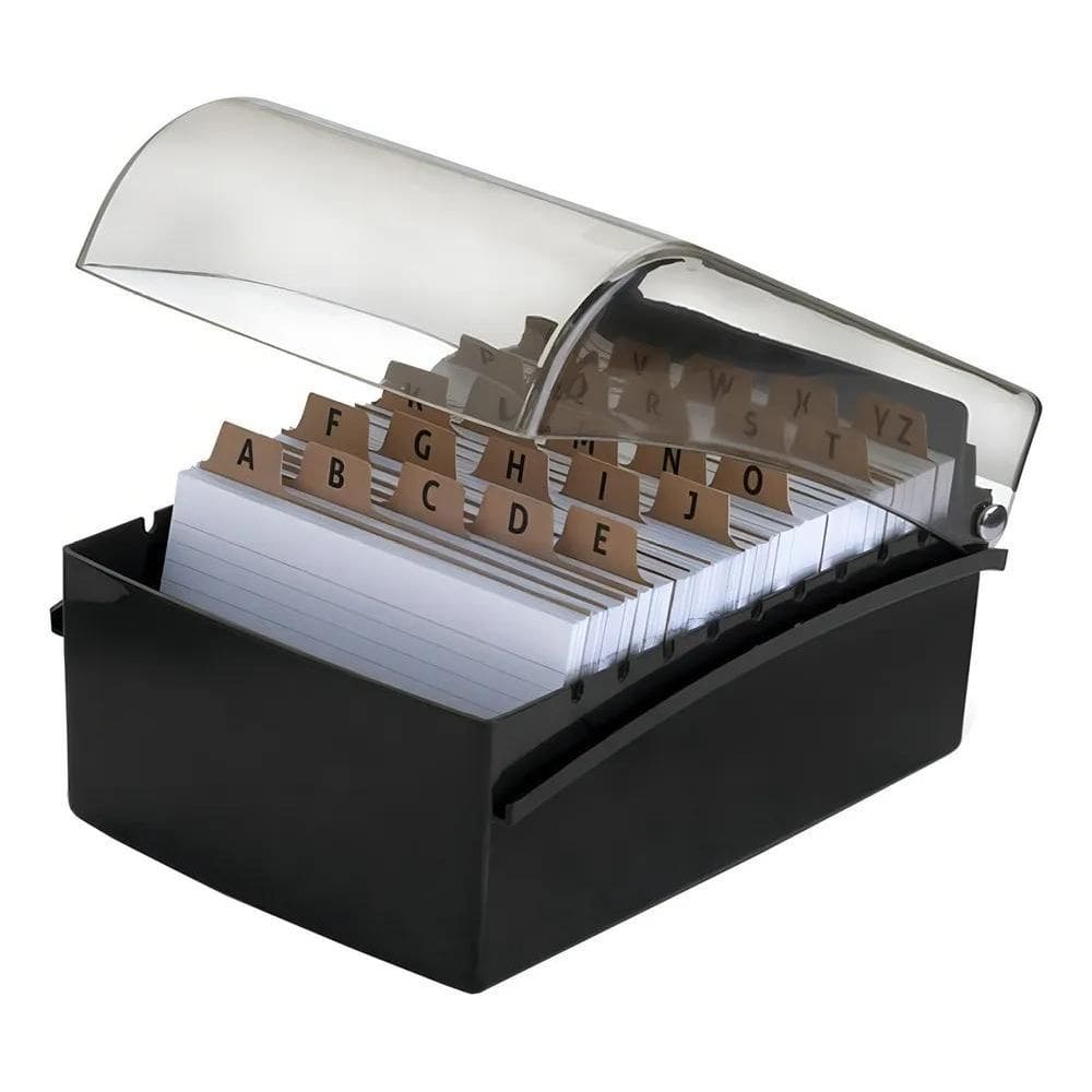 2X Fichário 4X6 Organizador Suporte Fichas Pautada Ficheiro