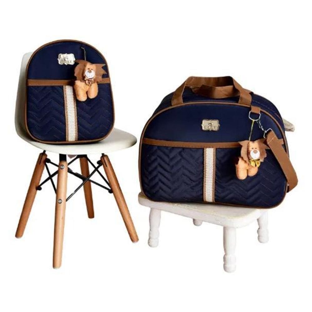 2X Kit 2 Bolsas Mala Maternidade E Mochila Na  C