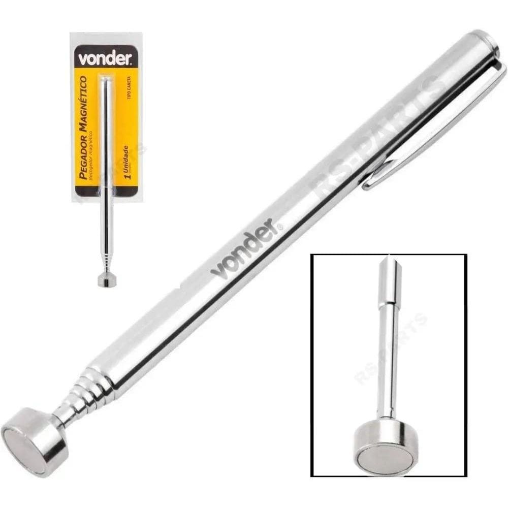 2X Caneta Telescópica Magnética Pegadores De Objetos P/Ofici