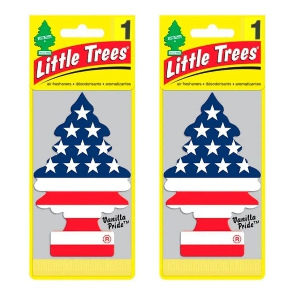 2X 2 Little Trees Aromatizador De Carro Vanilla Eua 24Hrs
