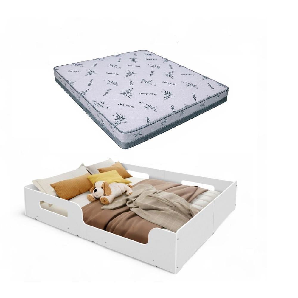 Cama Casal Montessoriana Princesa + Colchão Casal D23 - Bamboo
