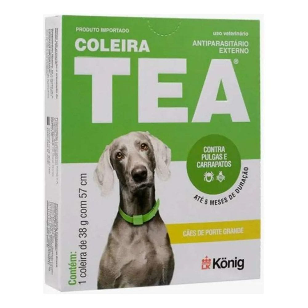 2X Coleira Antipulgas Tea 327 Para Cães Gatos Porte Grande 5
