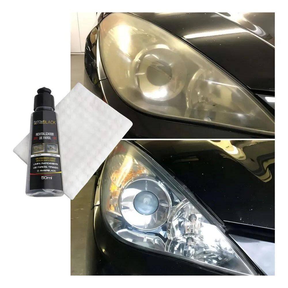 2X Limpa Farol  Revitalizador De Farol  50Ml Batom Black