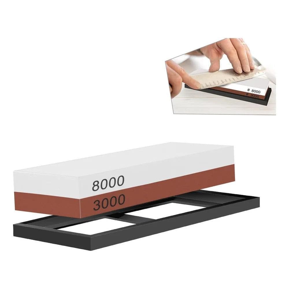 2X Pedra Afiar Amolador De Dupla Face Cozinha F