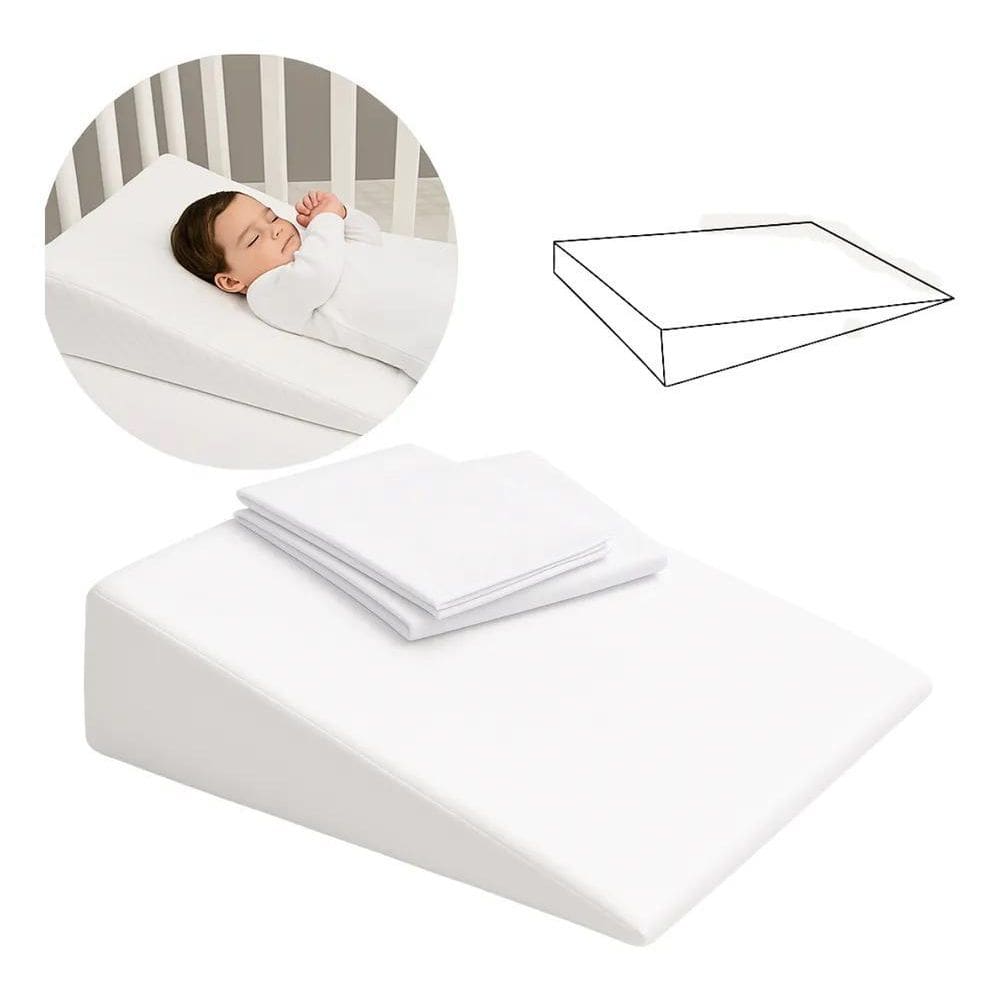 2X Bebê Travesseiro Anti Refluxo Rampa Berço Carrinho 2 Fron