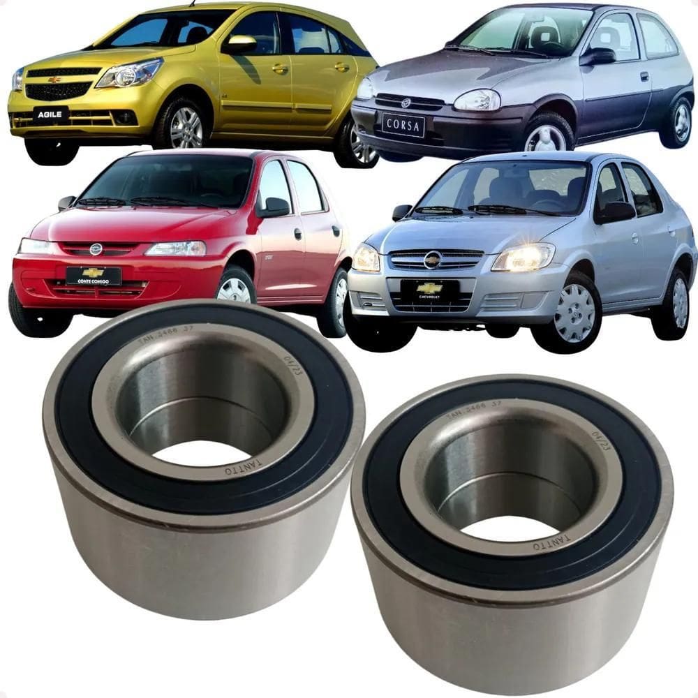 2X Par Rolamento Roda Dianteiro Corsa Classic Celta Prisma