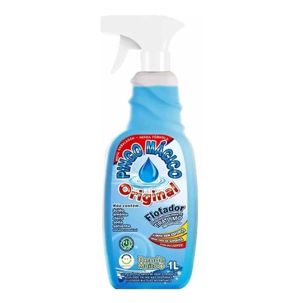 2X Limpa Motor Carro Moto Sem Agredir - Pingo Mágico 1 Litro