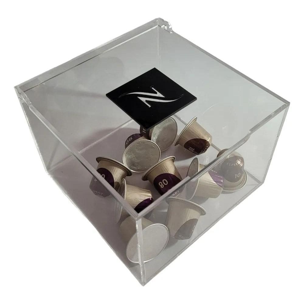 2X Caixa Acrílica Organizador De Cápsulas Café Nespresso