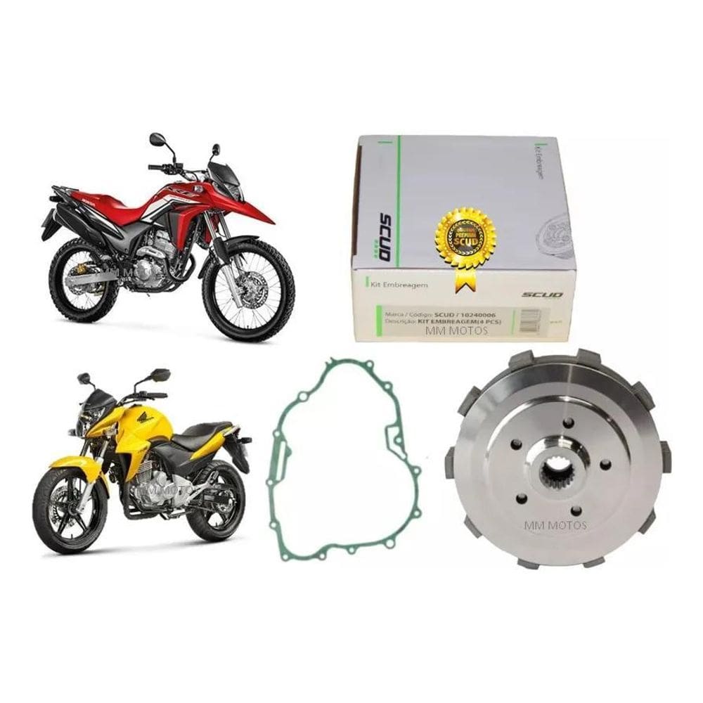 2X Embreagem Completa  Scud Moto Honda Cb 300 Xre 30