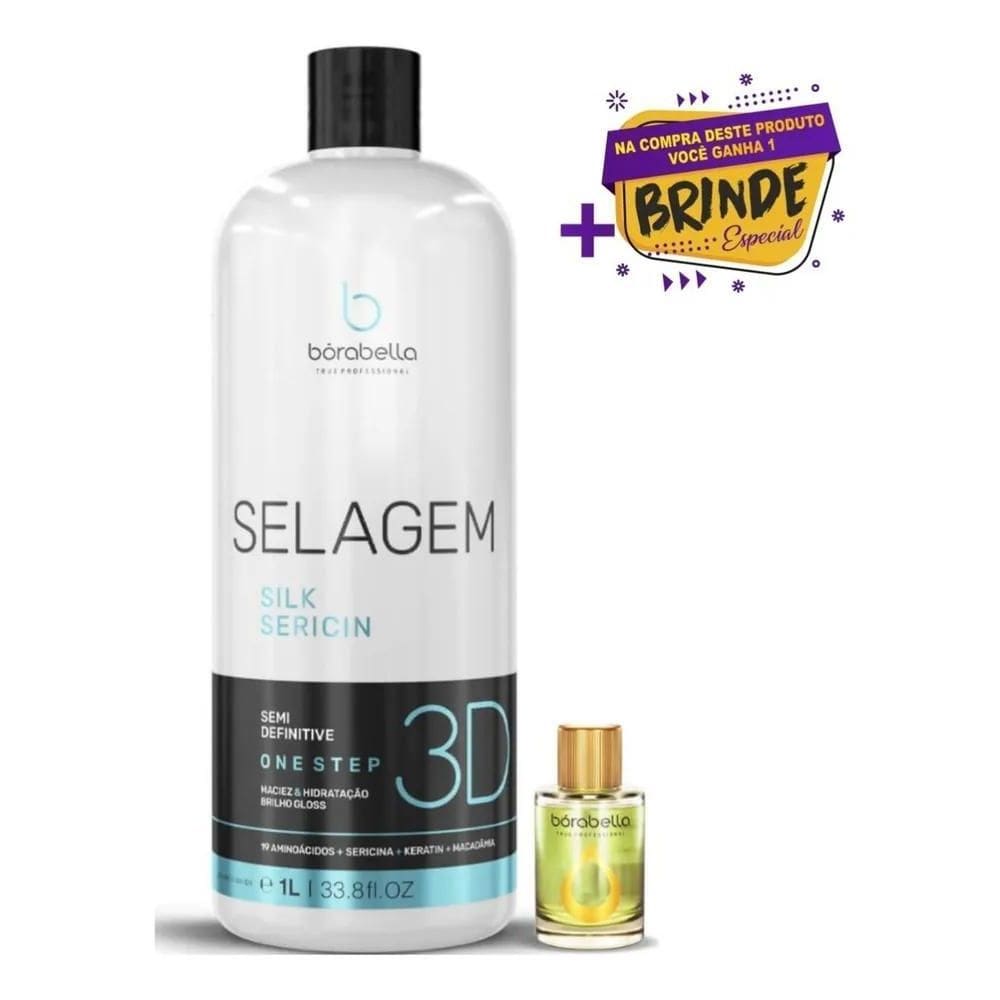 2X Selagem 3D Borabella - Escova Progressiva Orgânica Litro