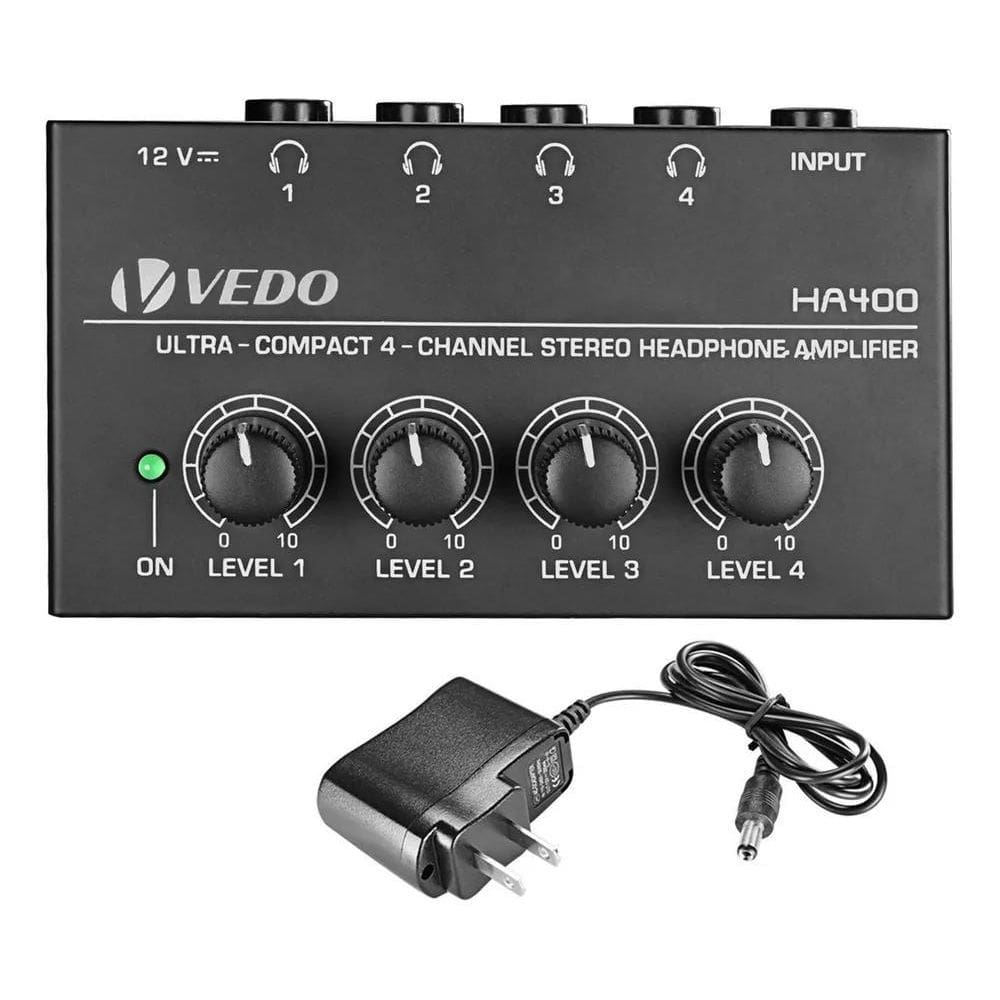 2X Ha400 Pré-Amplificadores Amplificador Fone Ouvido 4 Canai