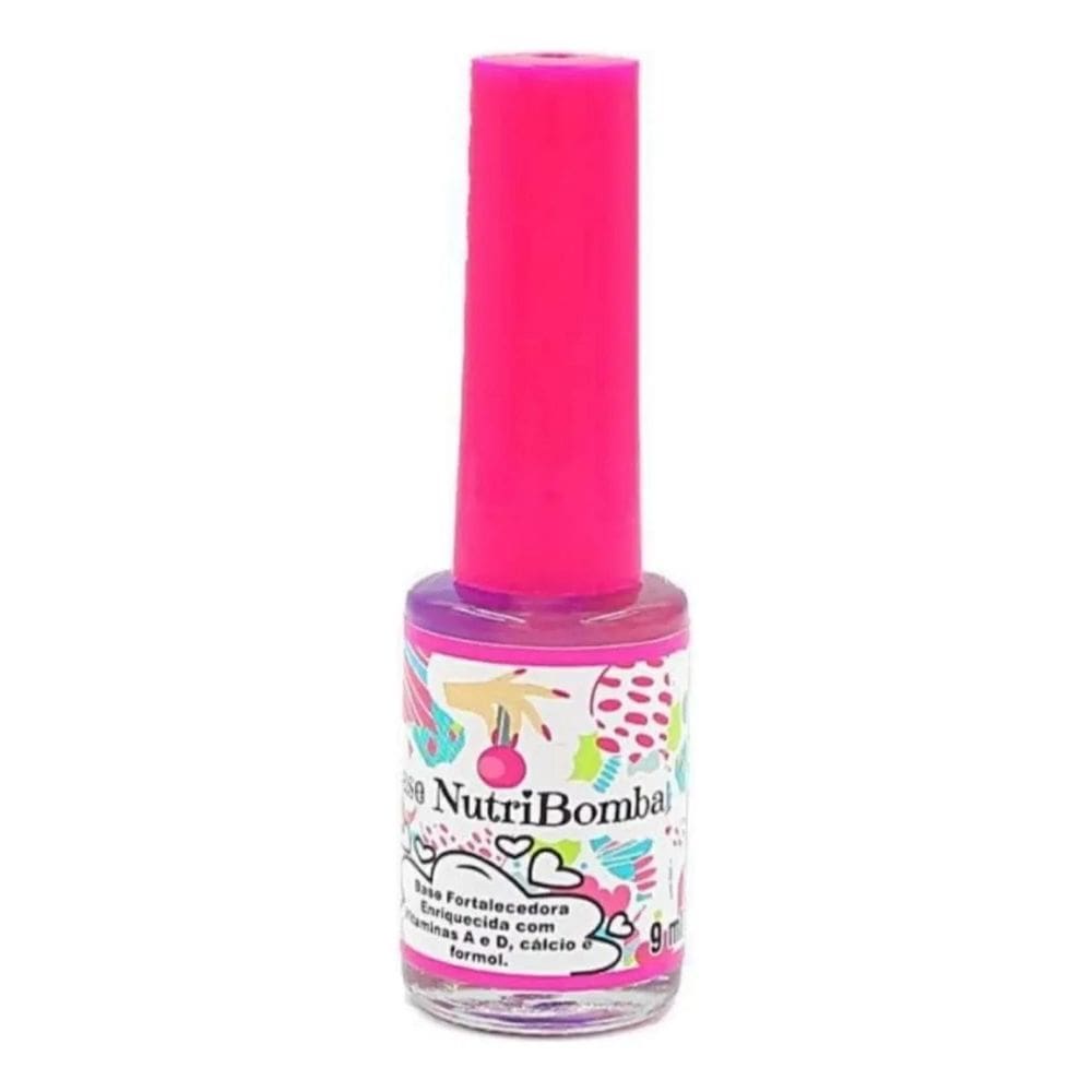 2X Nutribomba Base Fortalecedora De Unhas Manicure Pedicure