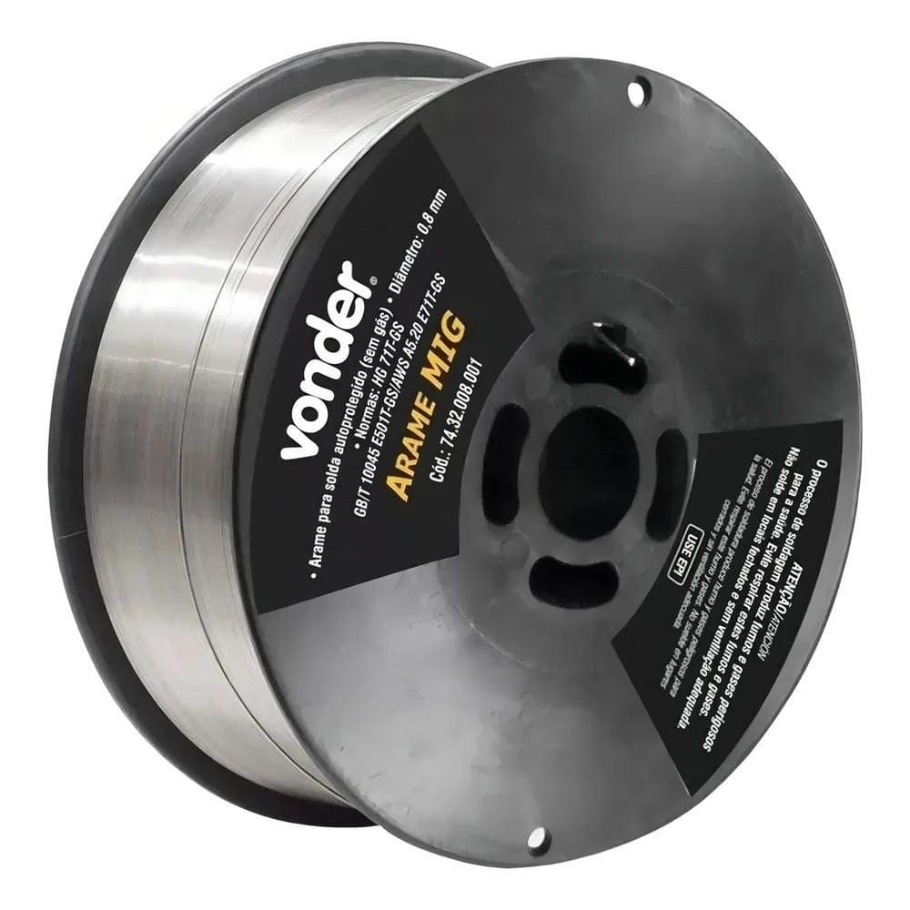 2X Arame Para Solda Mig De 0,8Mm Rolo Com 1Kg Sem Gás Vonder