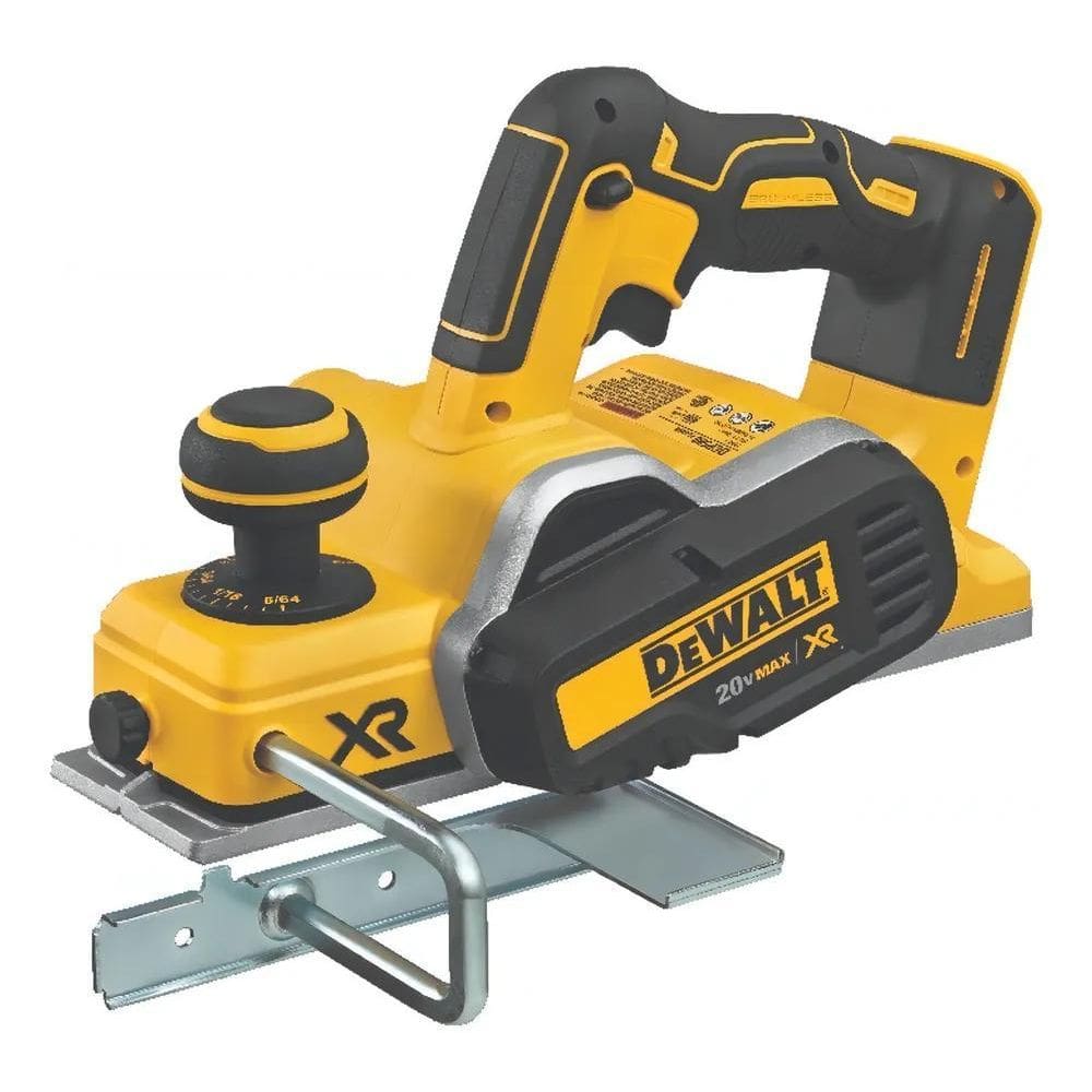 2X Plaina Elétrica Manual Dewalt Xr Dcp580B 8.2Cm Cor Amarel