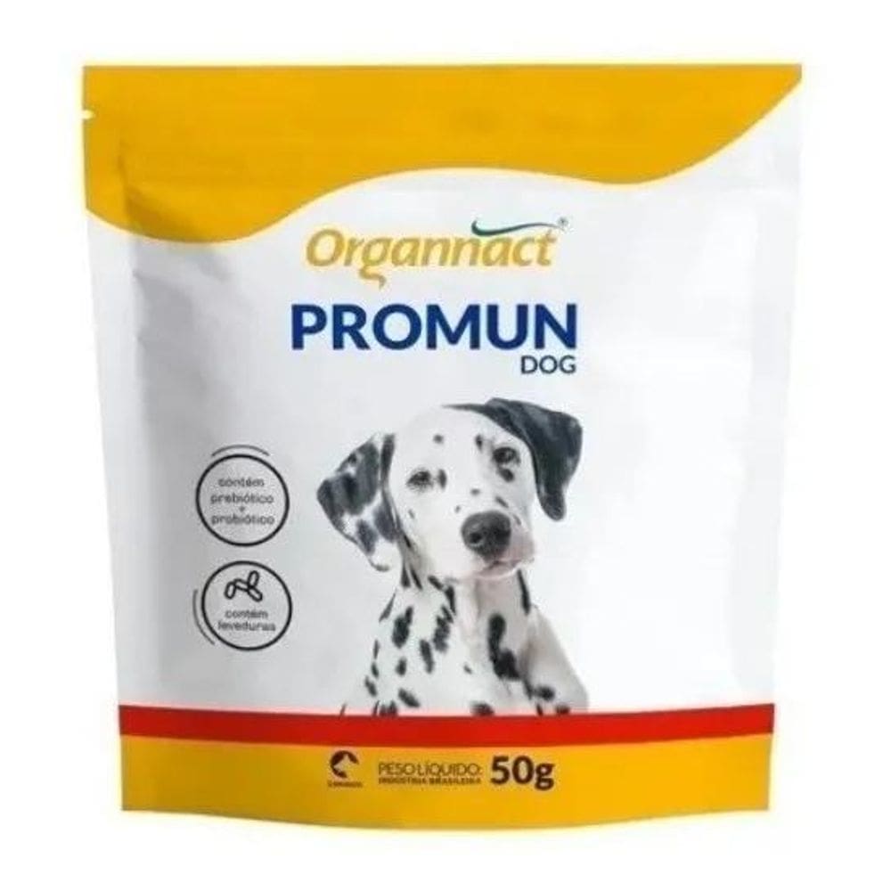 2X Suplemento Vitamínico Organnact Promun Dog 50G