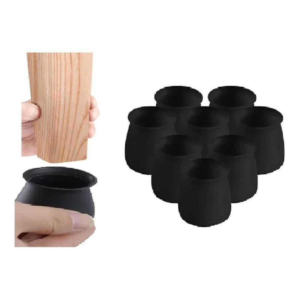 8 Pçs Pé Palito Proteção Em Silicone Para Moveis 15Mm A 23Mm