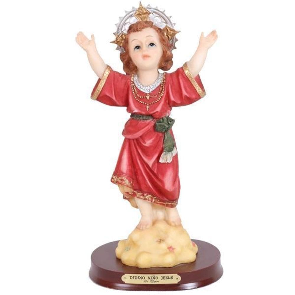 Imagem Religiosa Menino Divino De Resina 14Cm