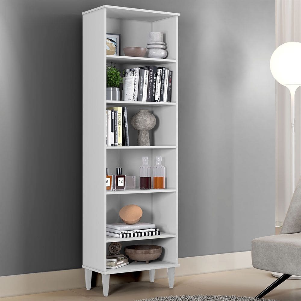 Armario Multiuso Manaus em MDP 05 Prateleiras Kaiki Moveis