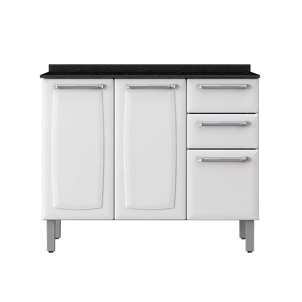 Balcao de Cozinha Luce com Tampo 3 Portas 2 Gavetas Itatiaia