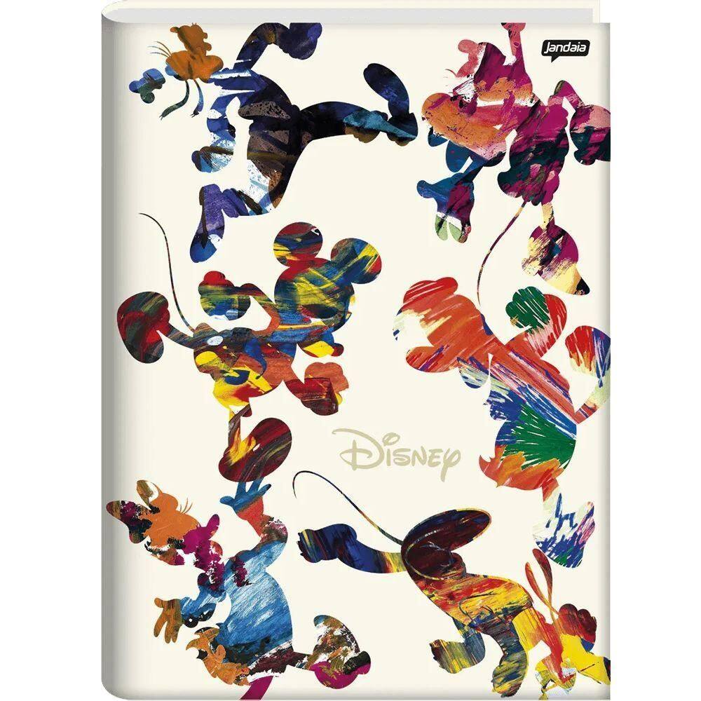 Caderno Brochura Universitário Capa Dura 80f Disney Projeto De&i Jandaia Estampa 1