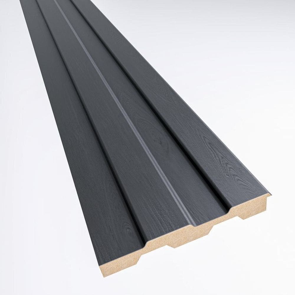 Painel Ripado em Placa 10,5 X 270cm 2,80m² Mdf Preto