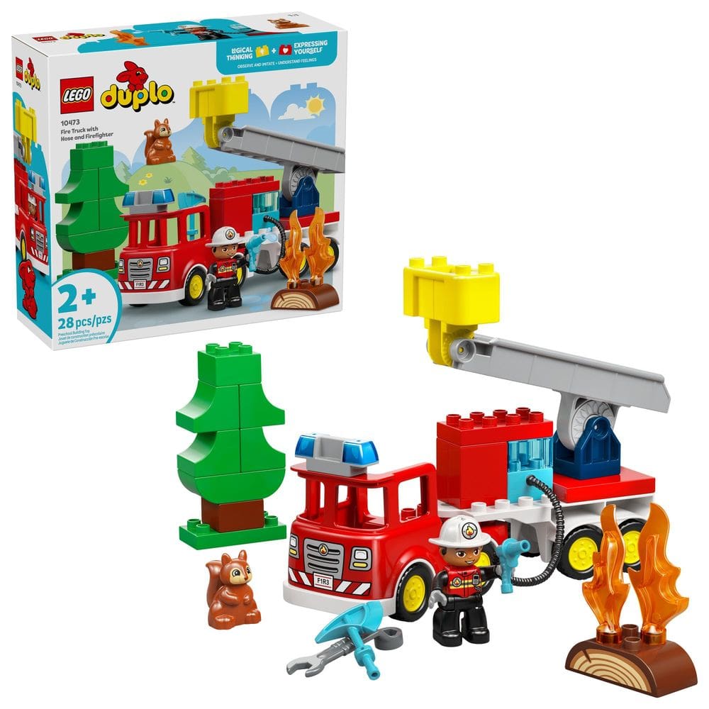 Juguete de Construcción LEGO DUPLO Camión de Bomberos con Bombero 10473