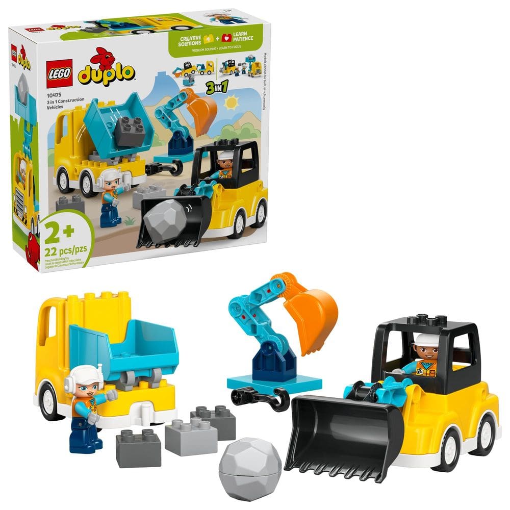 Vehículos de Construcción con Bloques de Construcción LEGO DUPLO 10475