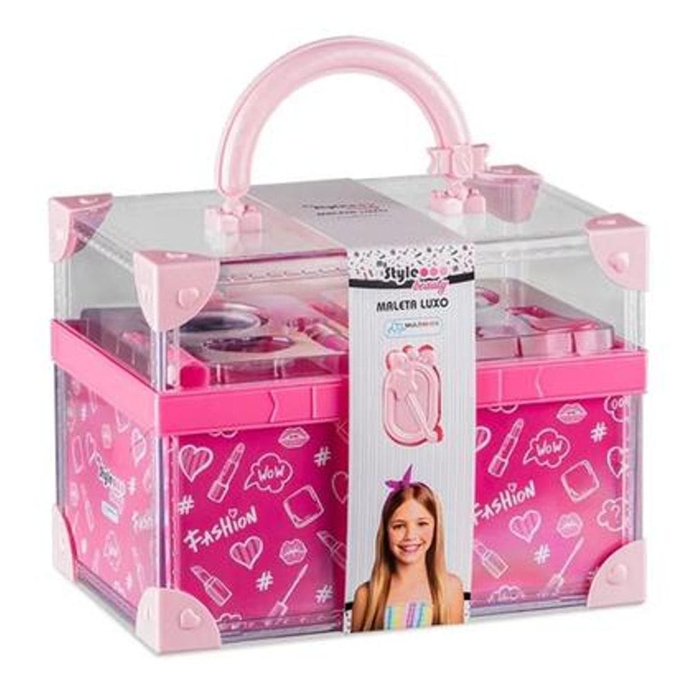 Maleta Maquiagem Infantil My Style Beauty Multikids Br1335 Rosa