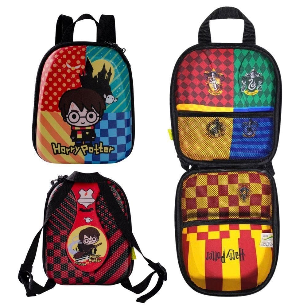 Mochila Harry Potter Desenho Resistente Reforçada Sonserina Grifinória Lufa-lufa Corvinal